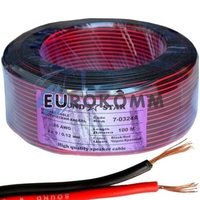 Низковольтный кабель питания Sound Star 2x0.10мм² CCA красно-черный 100м Низковольтный кабель питания Sound Star 2x0.10мм² CCA красно-черный 100м