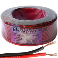 Низковольтный кабель питания Sound Star 2х0.16мм²  CU красно-чёрный 100м