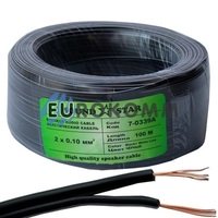Низковольтный кабель питания Sound Star 2x0.10мм² CCA черный 100м Низковольтный кабель питания Sound Star 2x0.10мм² CCA черный 100м
