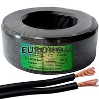 Низковольтный кабель питания Sound Star 2x0.35мм² CU чёрный 100м Низковольтный кабель питания Sound Star 2x0.35мм² CU чёрный 100м