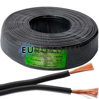 Низьковольтний кабель живлення Sound Star 2x1.0мм² CCA чорний 100м