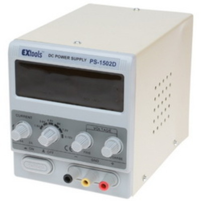 Лабораторный блок питания PS-1502D, 15B, 2A, EXtools
