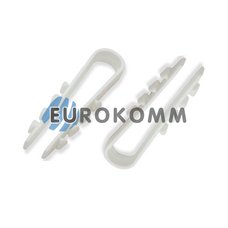 Зажим-дюбель "Елочка" круглый 4-10 мм белый, 100шт.