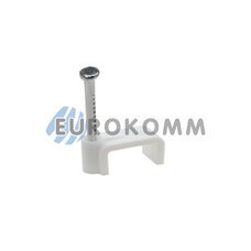 Скобы для кабеля плоские PROFIX 5/3.5 мм белые (100шт.)