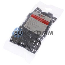 Площадка под дюбель для стяжки PROFIX 7х20х20 (квадратная, черная)