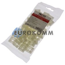 Площадка под дюбель для стяжки PROFIX 7х20х20 (квадратная, белая)