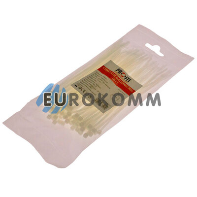 Стяжка нейлонова PROFIX 150х3мм біла (100 шт.)