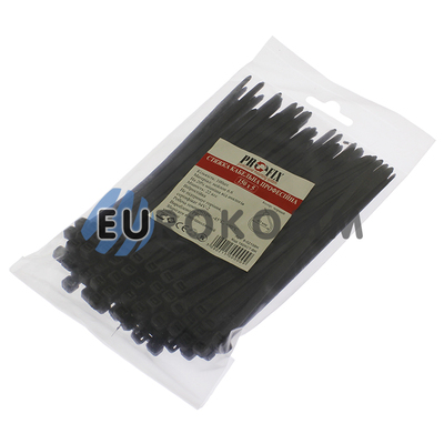 Стяжка нейлонова PROFIX 150х3мм чорна (100 шт.)