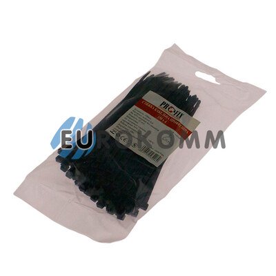 Стяжка нейлонова PROFIX 150х4мм чорна (100 шт.)