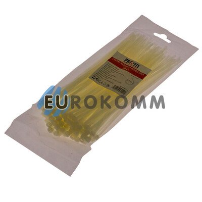 Стяжка нейлонова PROFIX 200х4мм біла (100 шт.)