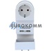 Переходник сетевой Евро + 2USB с подставкой для мобильного телефона