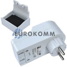 Перехідник мережевий Євро + 2USB з підставкою для мобільного телефону