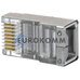 Коннектор компьютерный 8р8с (RJ-45), на кабель, экранированный