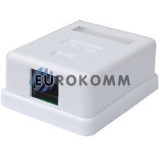 Компьютерная розетка х1, 8р8с, 5-ой категории, наружная, на липучке