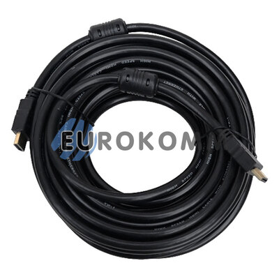 Кабель (шнур) HDMI - HDMI (v1.4, з фільтрами, чорний, 5м)
