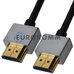 Кабель (шнур) HDMI - HDMI (v1.4, Ultra Slim, чорний, 1м)