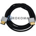 Кабель (шнур) HDMI - HDMI (v1.4, Ultra Slim, чорний, 2м)