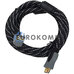 Кабель (шнур) HDMI-HDMI (v1.3b, кутовий з фільтрами, чорний, 2м)