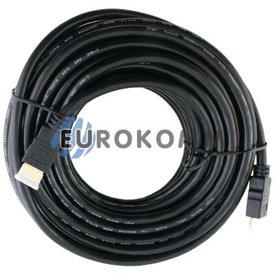 Кабель (шнур) HDMI - HDMI (v1.4, черный, 15м)