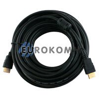 Кабель (шнур) HDMI-HDMI (v1.4, з фільтрами, чорний, 10м)