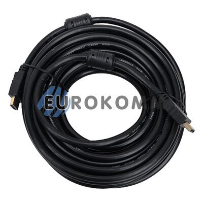 Кабель (шнур) HDMI - HDMI (v1.4, з фільтрами, чорний, 5м)
