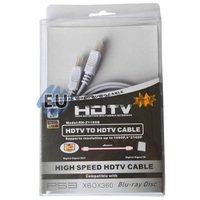 Кабель (шнур) HDMI - HDMI (v1.4, плоский, блістер, білий, 3м) Кабель (шнур) HDMI - HDMI (v1.4, плоский, блістер, білий, 3м)
