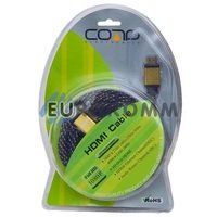 Кабель (шнур) HDMI-HDMI (v1.3b, блістер, gold, чорний, 7м)