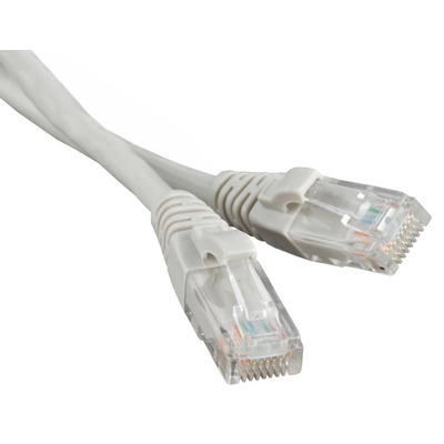 Патч-корд RJ-45 (8p8c) UTP (Cat.5e, сірий, 15м)