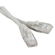 Патч-корд RJ-45 (8p8c) UTP (Cat.5e, сірий, 5м)