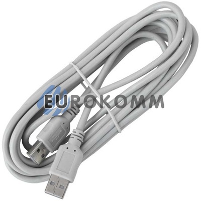 Шнур USB (штекер A – штекер А) v2.0, 3м, сірий