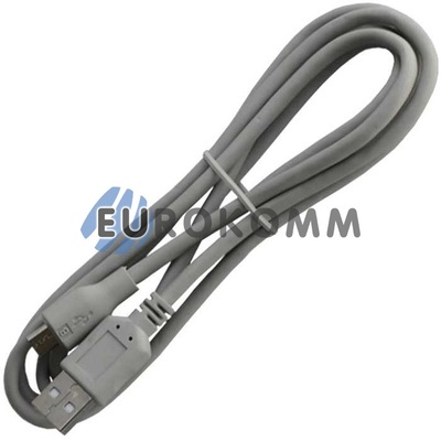 Шнур штекер USB А - штекер miсro USB 5pin (mobile) v2.0, 1.5м, сірий