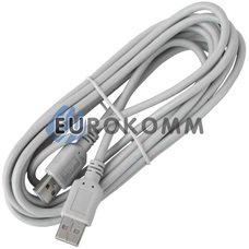 Шнур USB (штекер A – штекер А) v2.0, 3м, сірий