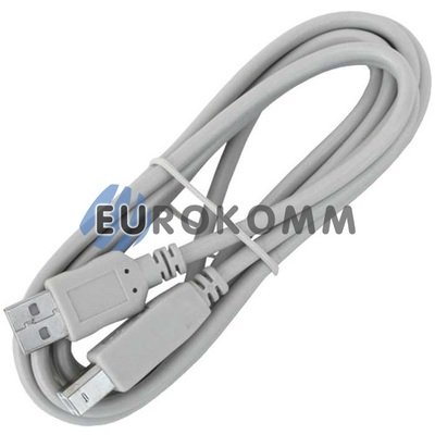 Шнур USB (штекер A - штекер В) v2.0, 1.8м, серый