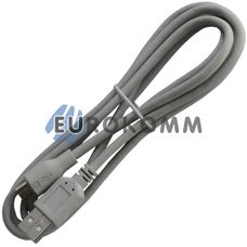 Шнур штекер USB А - штекер miсro USB 5pin (mobile) v2.0, 1.5м, сірий