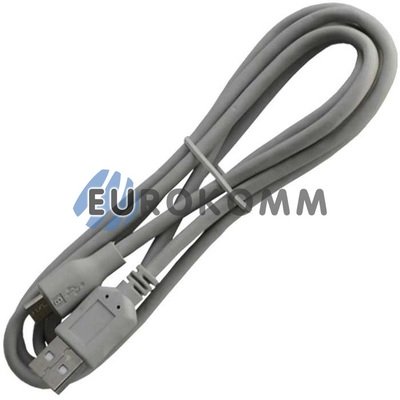 Шнур штекер USB А - штекер miсro USB 5pin (mobile) v2.0, 1.5м, сірий