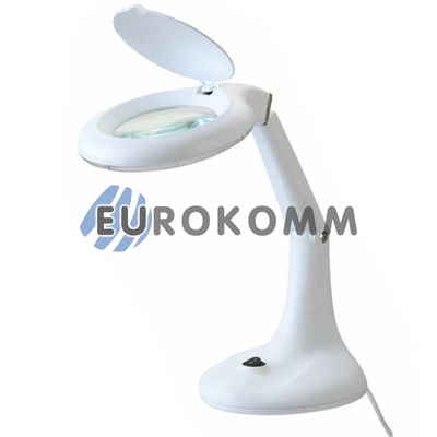 Лупа-лампа настольная с LED подсветкой, 3X; 12Х кр. увеличение