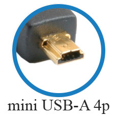 кабель mini USB-A 4p